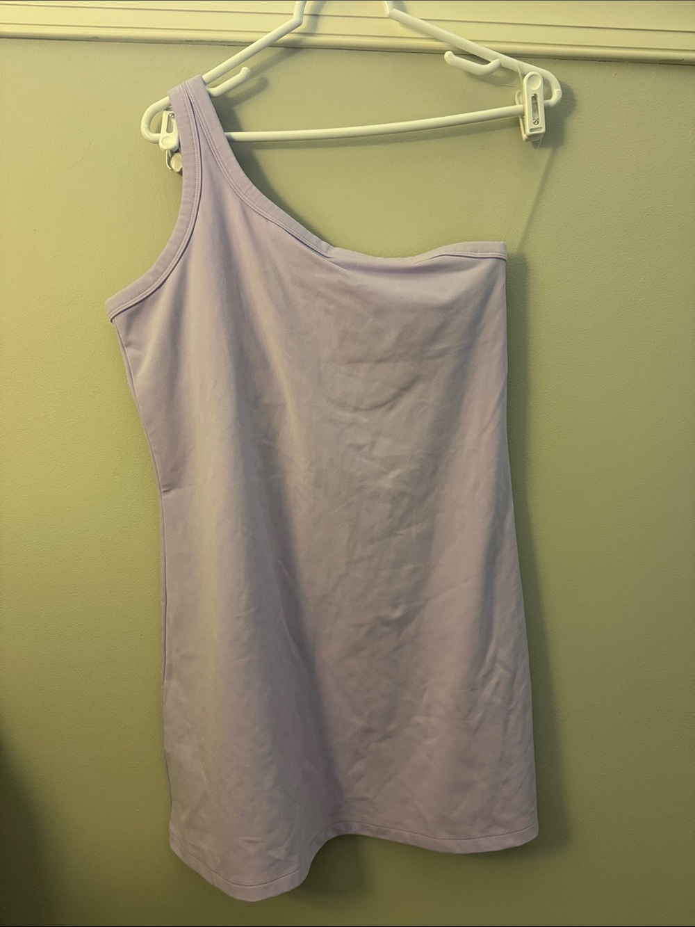 One-Shoulder Lavender Athletic Dress